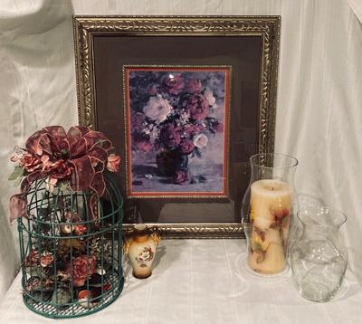 DECORATIVE BIRD CAGE, FRAMED PRINT AND MORE!