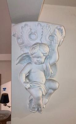 Plaster Cherub corbel