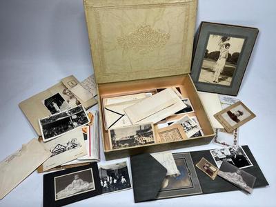 Lot of Vintage Peculiar Family Artifacts Keepsakes Black & White Photographs, Cabinet Cards, Letters & More