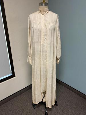 Vintage Antique Ivory Off White Silk Nightgown