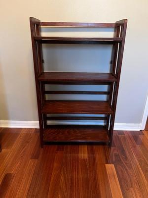 Folding Wooden Display Shelf
