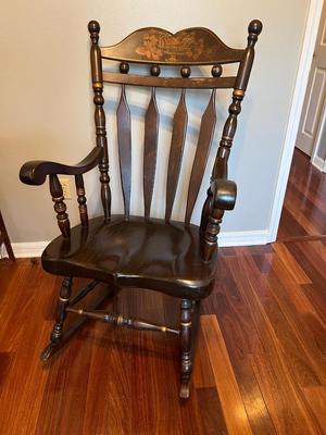 Grandmaâ€™s Oversized Solid Wood Rocker