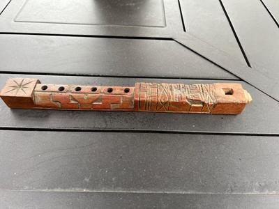 Wooden Hand Carved Flute