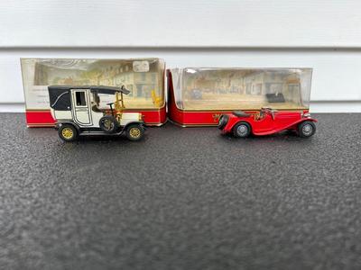 MATCHBOX YY1 JAGUAR SS100 & Y28-C 1907 UNIC TAXI