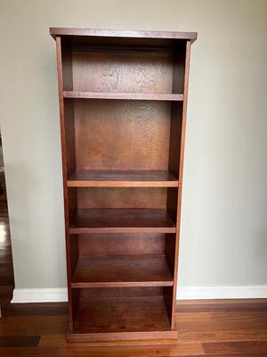 Wooden Shelf Dark Wood (1)