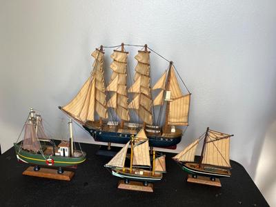 PAMIR, Shrimp boat and Two Unnamed.