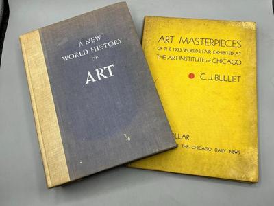 Antique Books A New World History of Art & Art Institute of Chicago World's Fair Exhibit