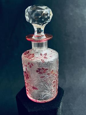 French BACCARAT (attrib.) Cameo Glass Scent Perfume Bottle