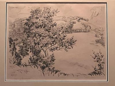 Rare CA Seward Original Prairie Printmaker LARGE Landscape '29