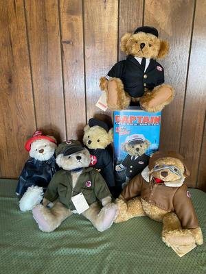 LOT 70: Texaco Bear Collection: Tex, Full Service Bear, Fire Chief Bear & Others