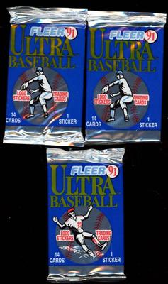 1991 FLEER ULTRA BASEBALL UNOPENED PACKS