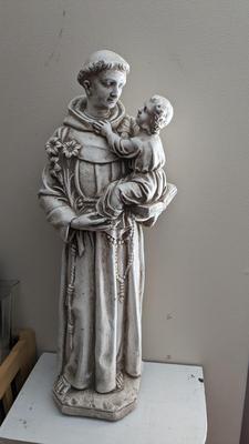 Concrete St. Anthony Statue