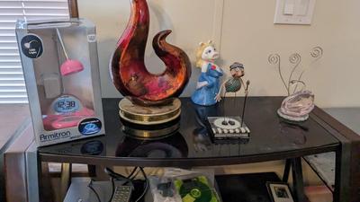 Living Room Furniture, Electronics, and Decor