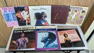 Diana, Dionne, Della, and Dinah LP Assortment