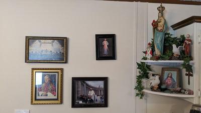 Catholic Statues and Wall Hangings