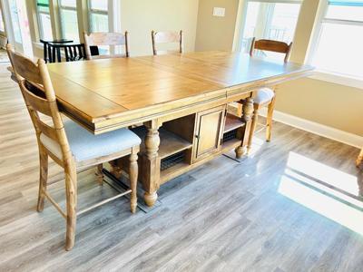 INTERCON SOLID WOOD TABLE & 6 Chairs