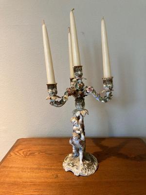 Vintage candelabra porcelain