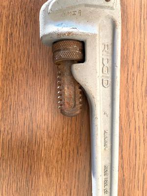 RIDGID TOOL CO. ALUMINUM Pipe Wrench
