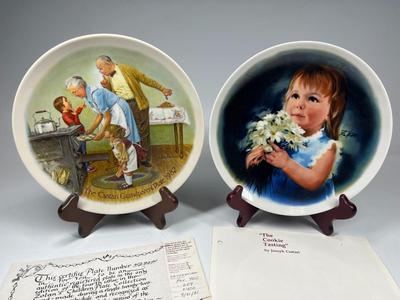 Vintage Americana Collector Plates by Joseph Csatari & Donald Zolan with COA