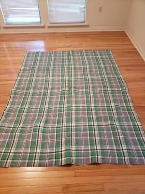 Vintage handmade Dresden plate quilt