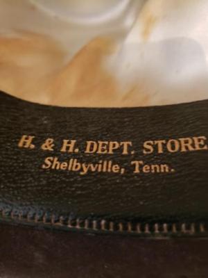 Vintage men's wool fedora hat