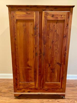 Cedar Cabinet with Key **Read Details