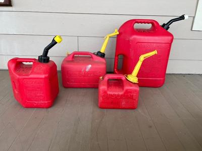 GAS CANS SET OF 4