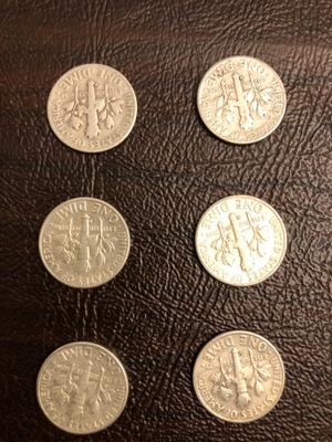11 Silver Roosevelt Dimes