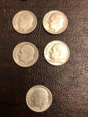 11 Silver Roosevelt Dimes