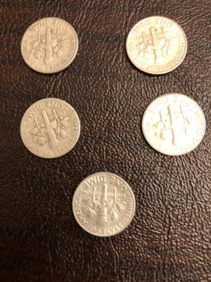 11 Silver Roosevelt Dimes