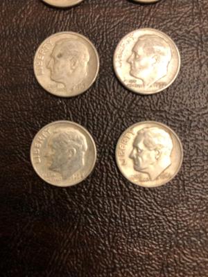 10 Silver Roosevelt Dimes
