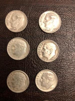 10 Silver Roosevelt Dimes