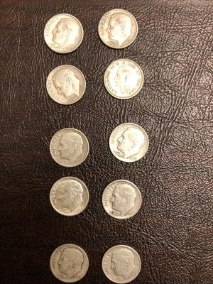 10 Silver Dimes