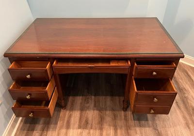 HOOSIER DESK CO. Solid Wood Desk
