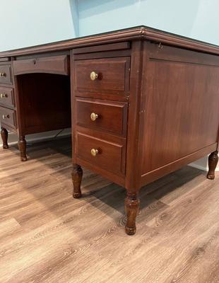 HOOSIER DESK CO. Solid Wood Desk