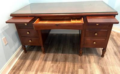 HOOSIER DESK CO. Solid Wood Desk