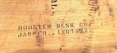 HOOSIER DESK CO. Solid Wood Desk