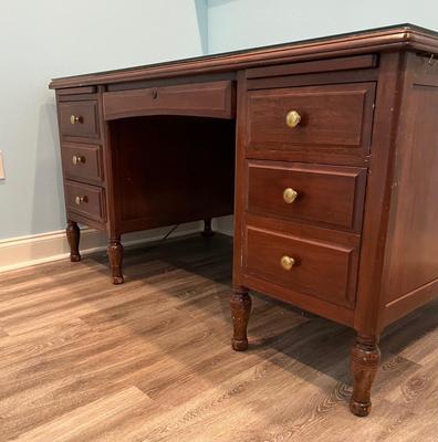 HOOSIER DESK CO. Solid Wood Desk