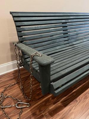 WOODEN PORCH SWING