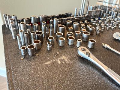 HUGE  197 piece Socket Lot plus tools