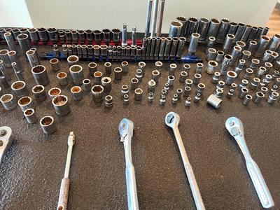 HUGE  197 piece Socket Lot plus tools