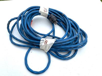PAIR OF Â 100 ft Blue Heavy Duty Extension