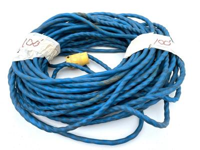 PAIR Of Â 100 ft Blue Extension Cords
