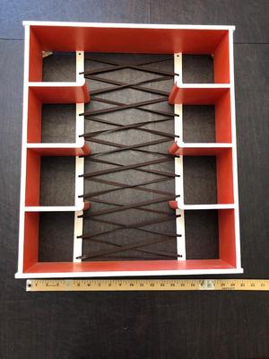 Mid-century modern, vintage display shelf