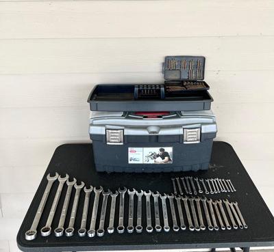 CRAFTSMAN WRENCH SET & KETER PRO TOOL BOX
