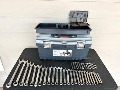 CRAFTSMAN WRENCH SET & KETER PRO TOOL BOX