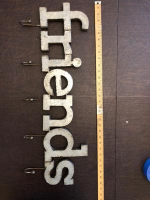Galvanized Decorative metal coat hooks