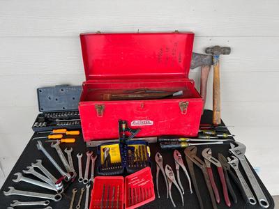 Miscellaneous Tools with Metal Tool Box
