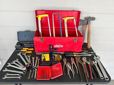 Miscellaneous Tools with Metal Tool Box