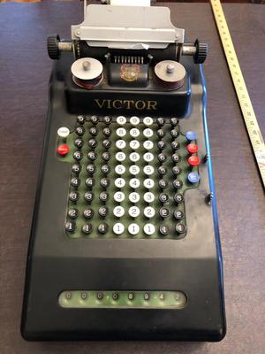 Antique Victor adding machine